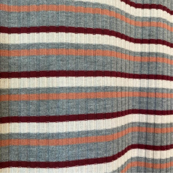 Loft Stripe Ribbed Button Down Long Sleeve Duster Cardigan Dress Size XXS - Picture 14 of 16